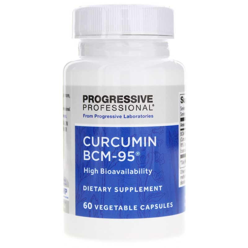 Progressive Laboratories, Curcumin BCM-95, 60 Vegetable Capsules UPC 351821008141 | HiLife Vitamins